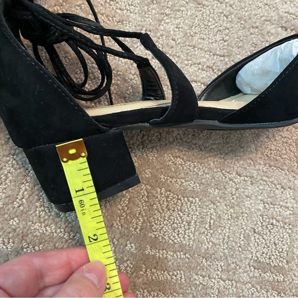 NWT {Jacobies} Black Suede Pointed Toe Block Heels - Memory Foam ~ Size 5.5 - Picture 12 of 12